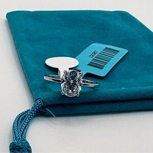 2CT Oval Moissanite Ring | 925 Sterling Silver | Size 6 or 7 | Engagement Style